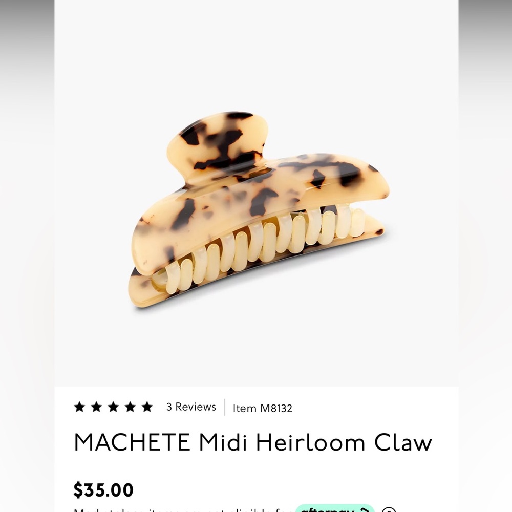 MACHETE Hair Clip Midi Heirloom Claw in Blonde Tortoise
